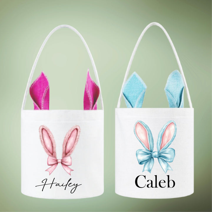 Customizable Easter Bag Personalized Vintage Bunny Bag for Girls
