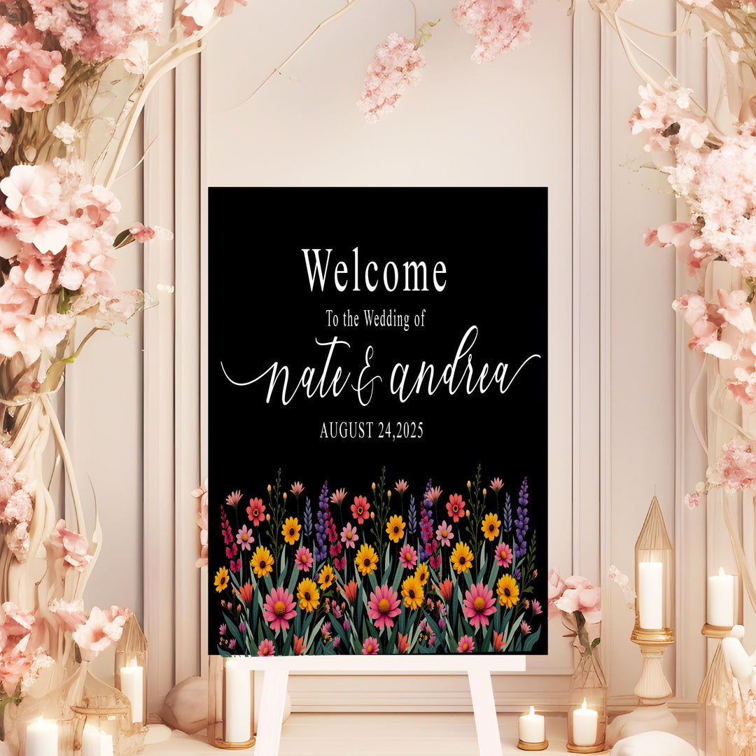 Welcome To Our Wedding Sign Acrylic Personalized Reception Sign