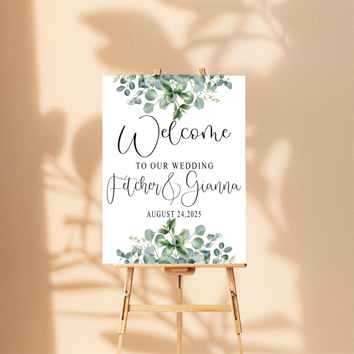 Welcome To Our Wedding Sign Acrylic Personalized Arch Sign
