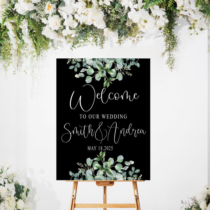 Welcome To Our Wedding Sign Acrylic Personalized Arch Sign