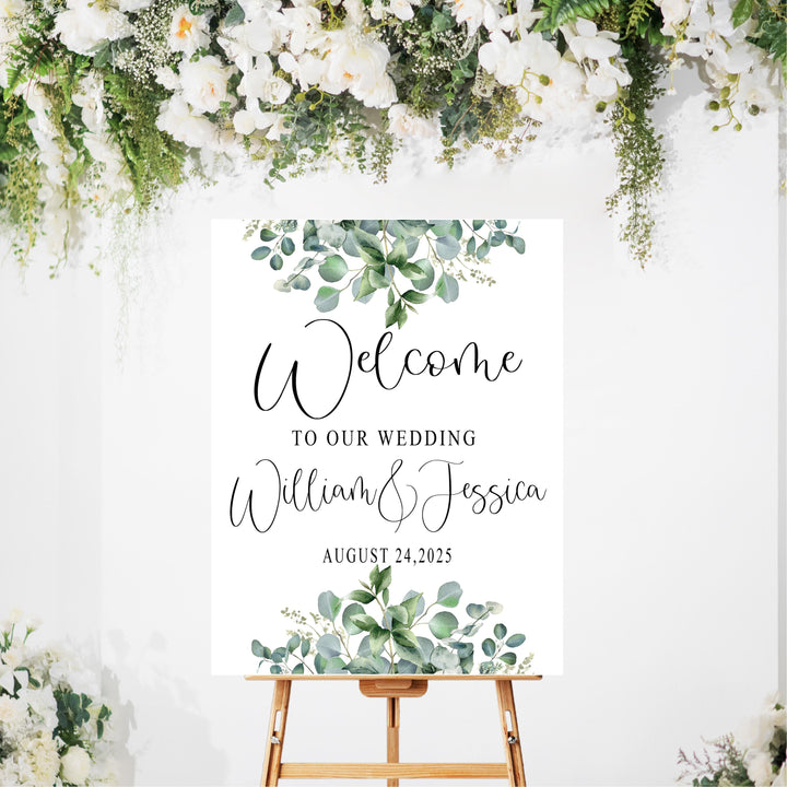 Welcome To Our Wedding Sign Acrylic Personalized Arch Sign