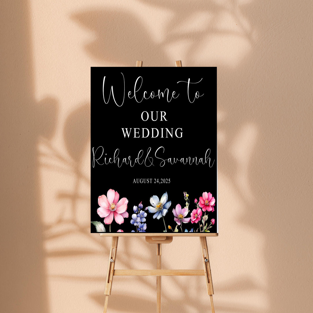 Wedding Sign Acrylic Personalized Wedding Entrance Sign