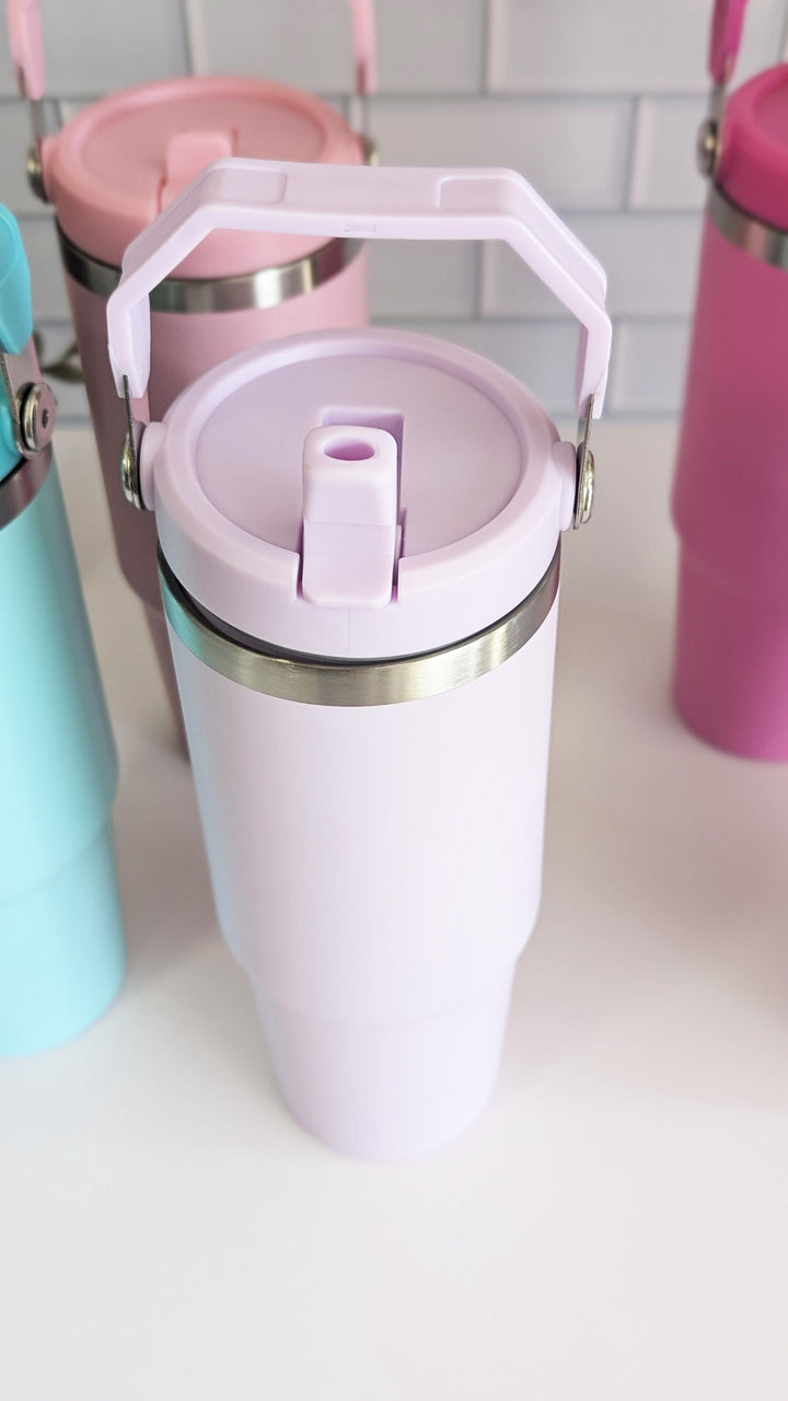 Bridesmaid Gift For Her With Name Cup 30oz Tumbler Flip Lid