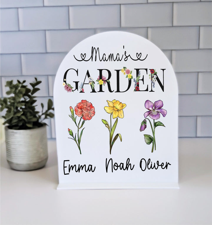 Personalized Birth Flower Mom Keepsake – Mother's Day Gift