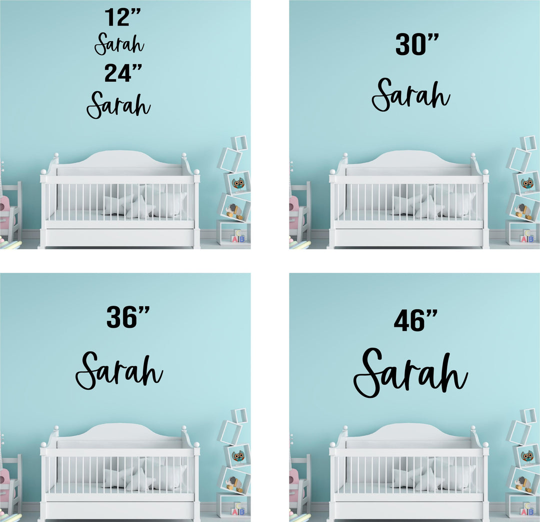 Personalized Nursery Baby Name Sign Decor Wooden Letters