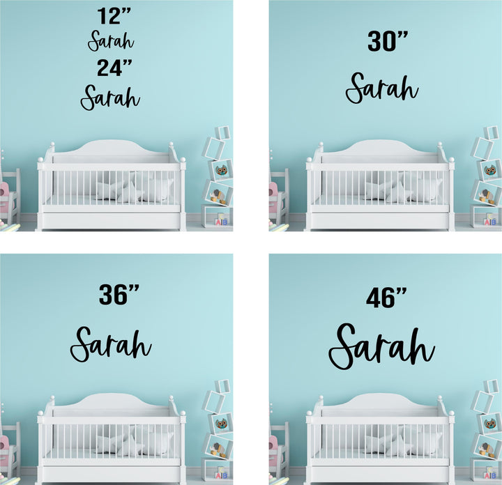Personalized Nursery Baby Name Sign Decor Wooden Letters