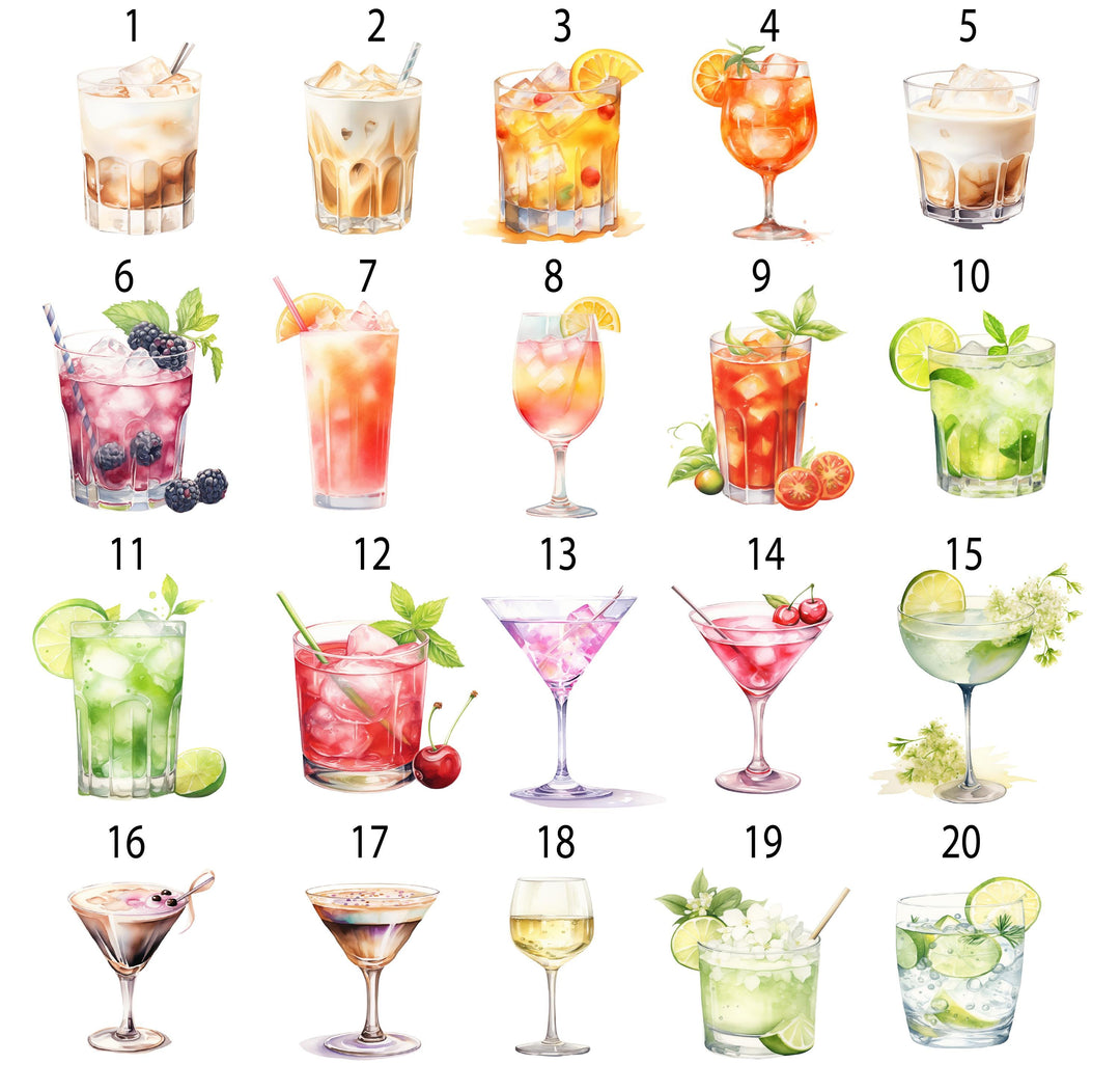 Custom Dog Signature Drink Sign: Acrylic Wedding Bar Menu