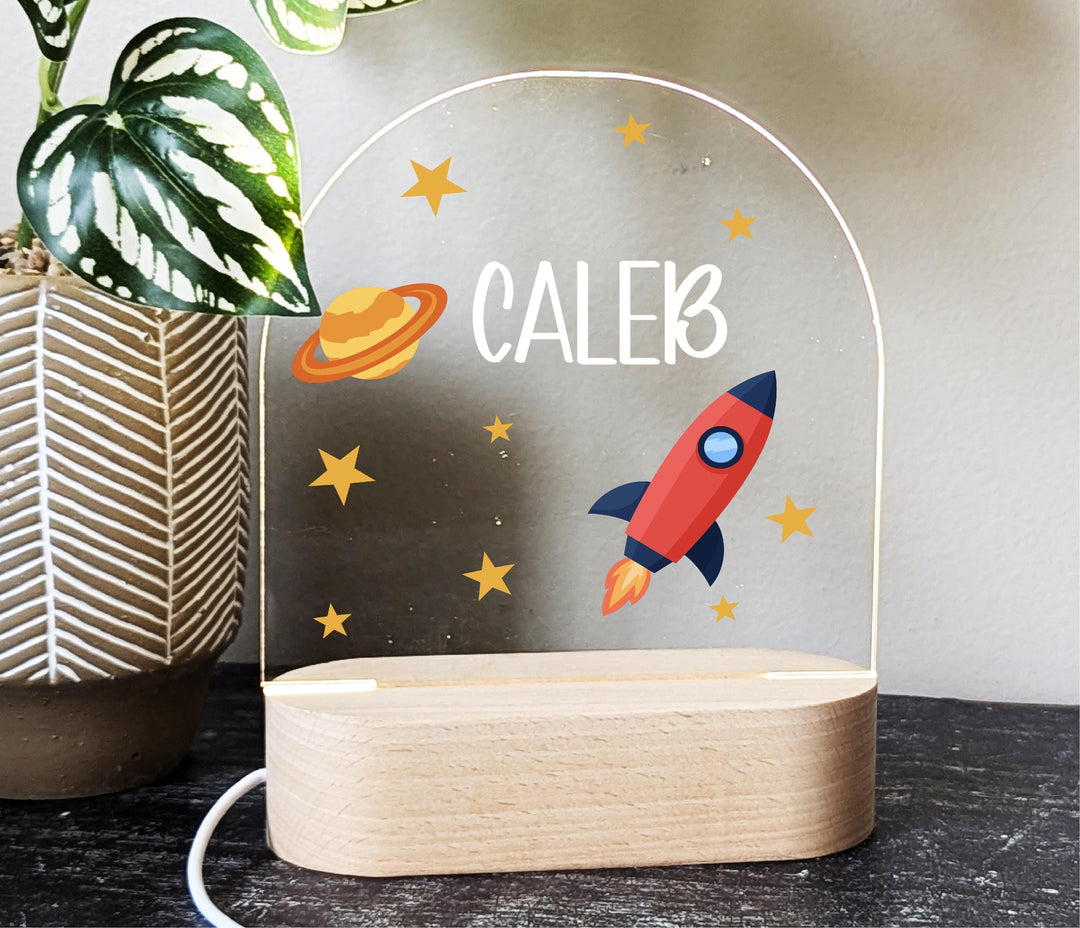 New Born Baby Boy Kids Room Decor Custom Name LED Light