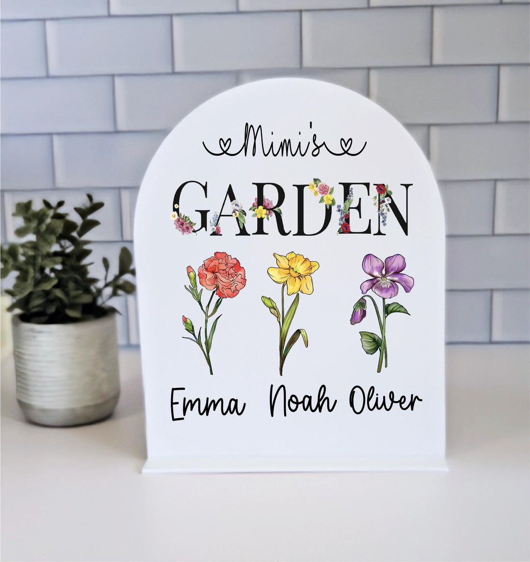 Mothers Day Gift for Mom Personalized Birth Month Flower