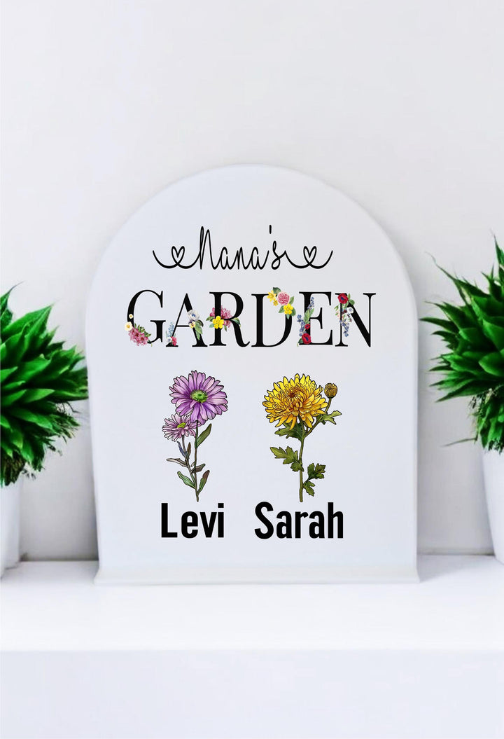 Mothers Day Gift for Mom Personalized Birth Month Flower
