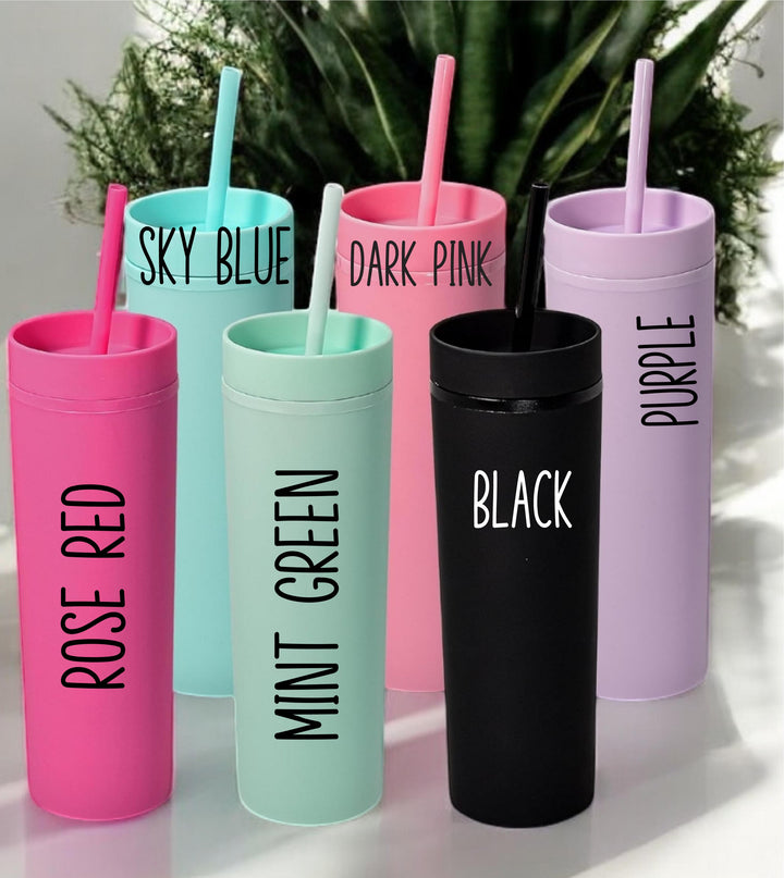 Personalized Gift Tumbler with Name Bridesmaid Cup Favor