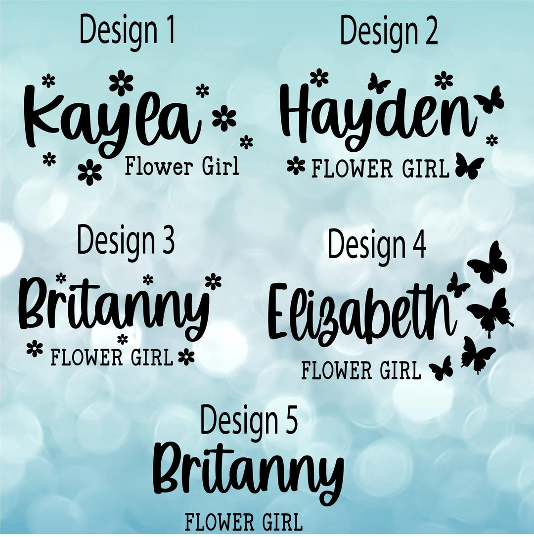 Personalized Flower Girl Name Cup Gift Custom Kids Tumbler