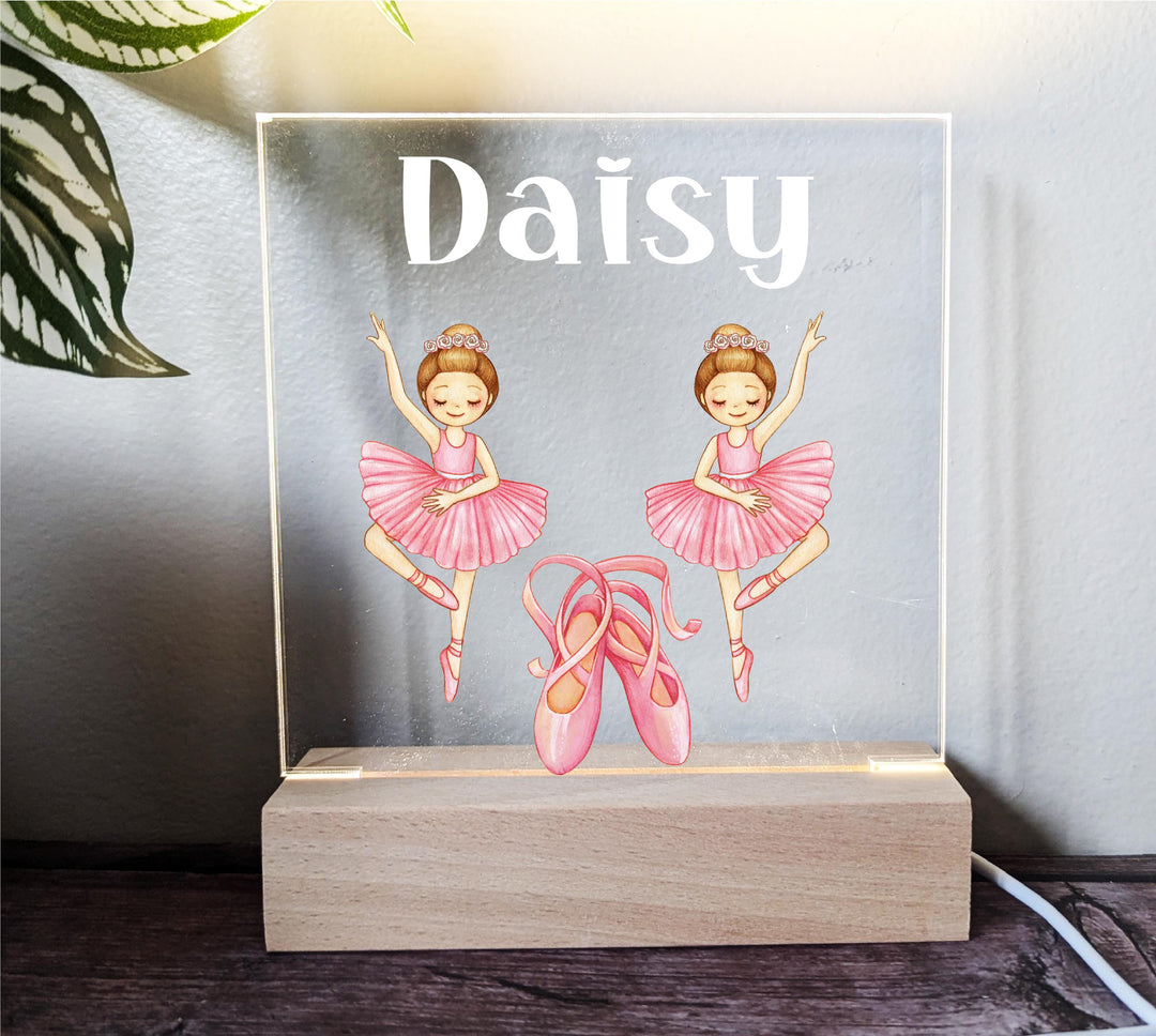 Personalized Ballerina Kids Room Decor – Birthday Gift