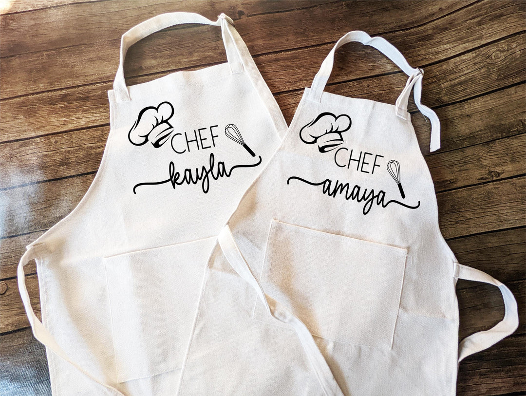 Little Chef Kids Apron, Matching Baking Gift