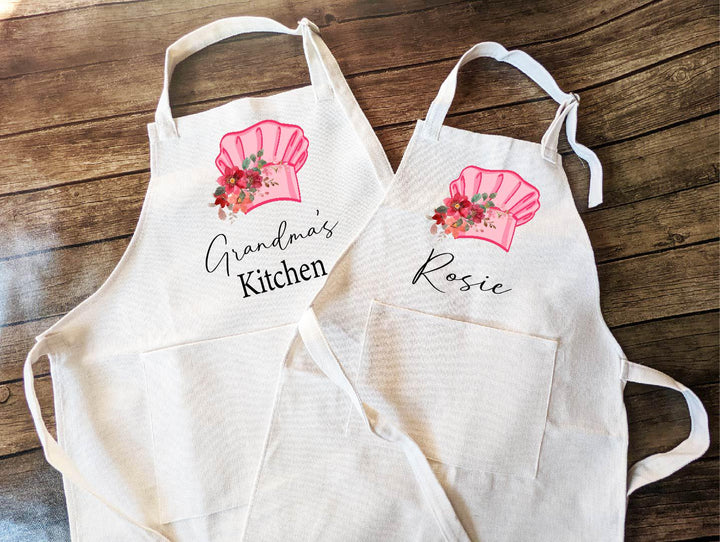 Kitchen Chef Apron Kids Little Chef Baking Apron Matching