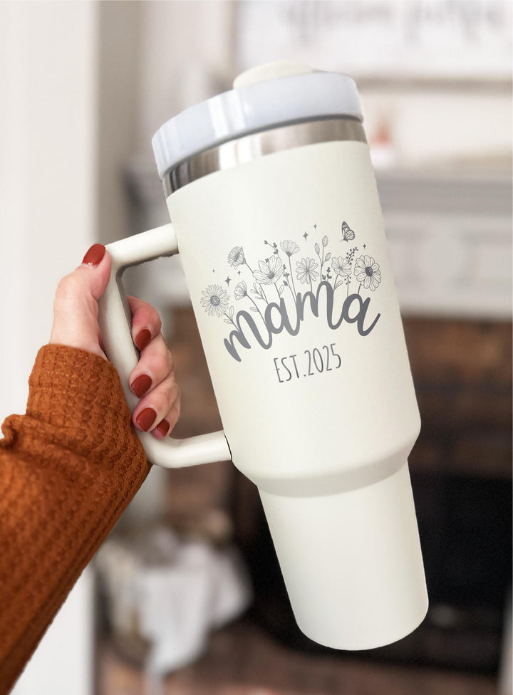 Personalized Mama Cup, Baby Shower Gift for New Moms