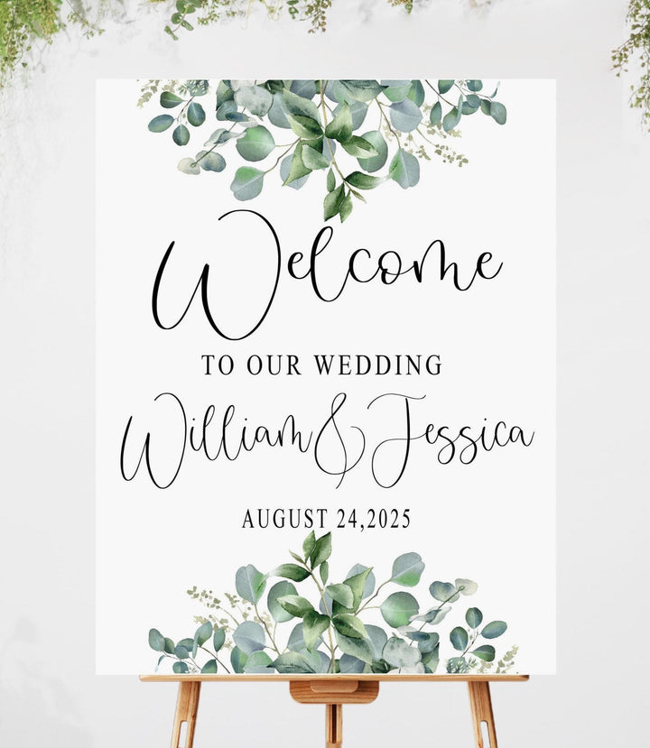 Welcome To Our Wedding Sign Acrylic Personalized Arch Sign
