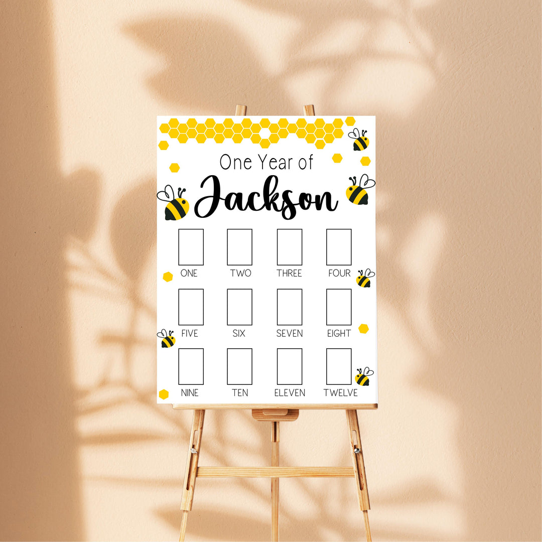 Strawberry Sweet One First Birthday Photo Board