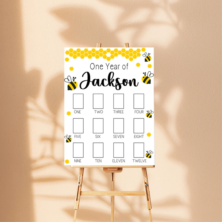 Strawberry Sweet One First Birthday Photo Board
