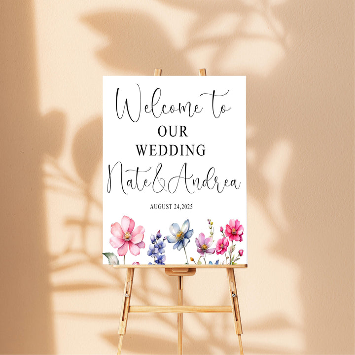 Wedding Sign Acrylic Personalized Wedding Entrance Sign