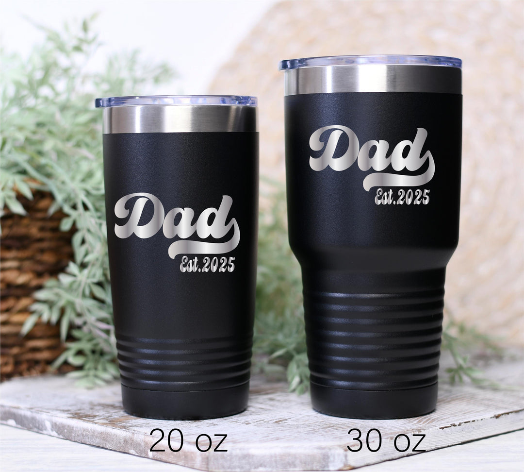 Personalized Dad Tumbler: Custom Name Grandparents Gift