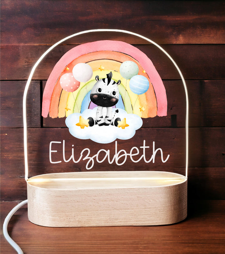 Baby boy gift Personalized Animal Safari kids room light decor Custom name led light Baby girl Gifts New born Gift Birthday Gift For Toddler