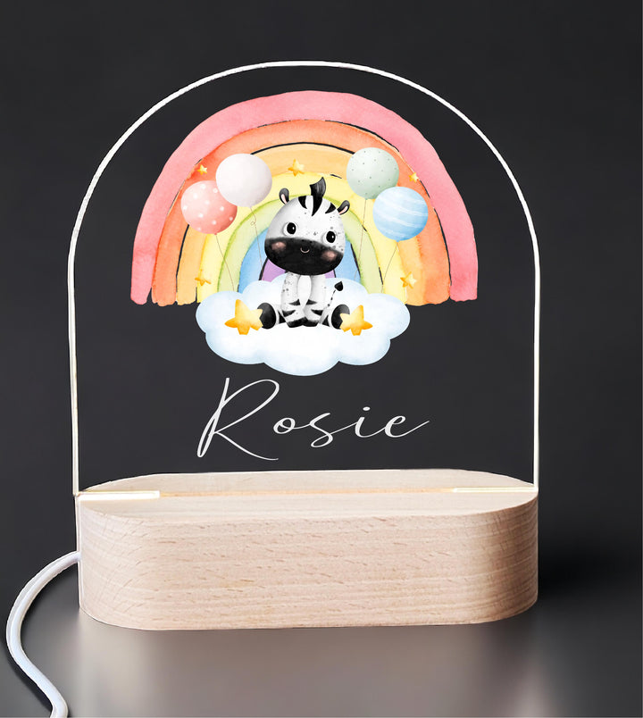 Baby boy gift Personalized Animal Safari kids room light decor Custom name led light Baby girl Gifts New born Gift Birthday Gift For Toddler