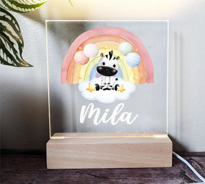 Baby boy gift Personalized Animal Safari kids room light decor Custom name led light Baby girl Gifts New born Gift Birthday Gift For Toddler