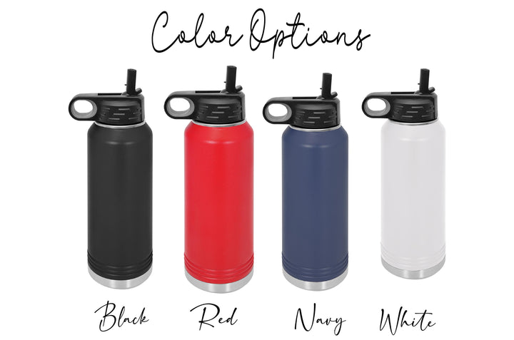 Custom name Water Bottle with Straw Back to School Stainless Steel Custom Bottle Sports water bottle Back to School Gifts for Kids bottle