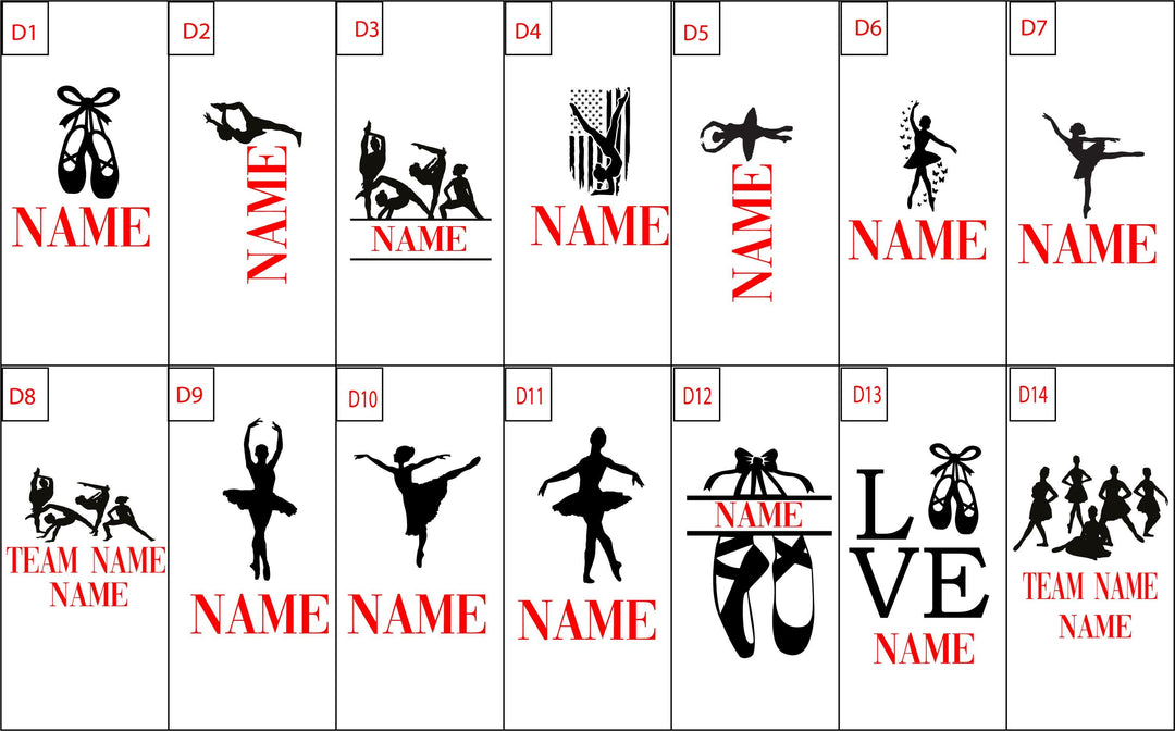 Personalized Ballet Dancer Cup with Name, Birthday and Teacher Gift