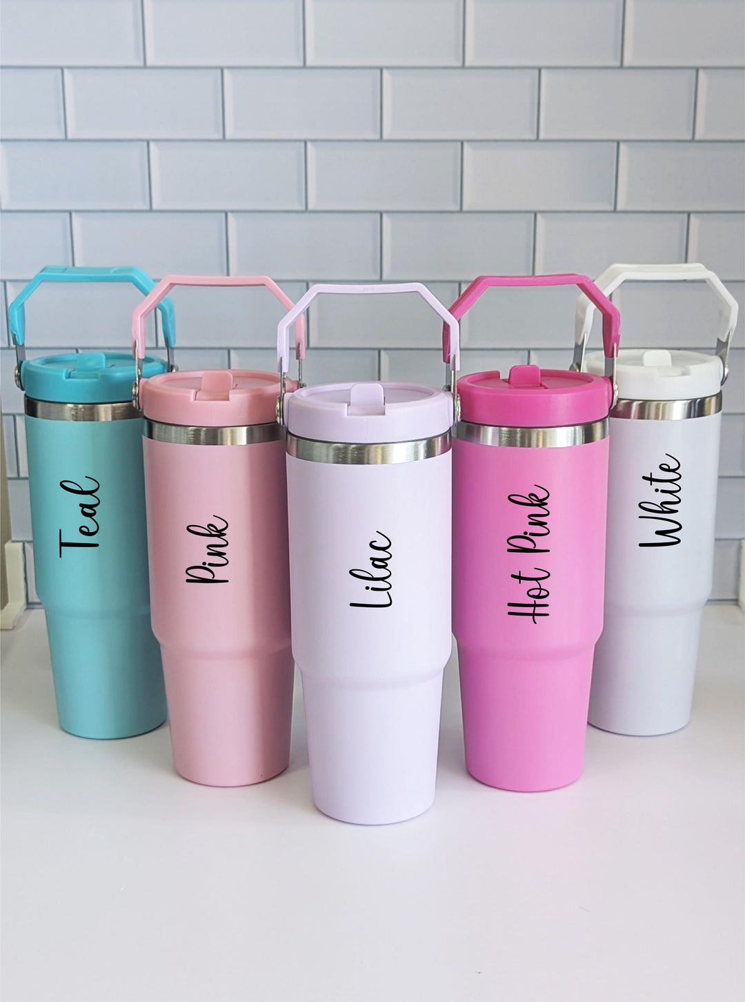Bridesmaid Gift For Her With Name Cup 30oz Tumbler Flip Lid