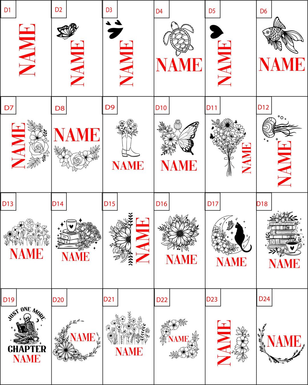 Personalized Name Tumbler 40 Oz, Book Lover Birthday Gift
