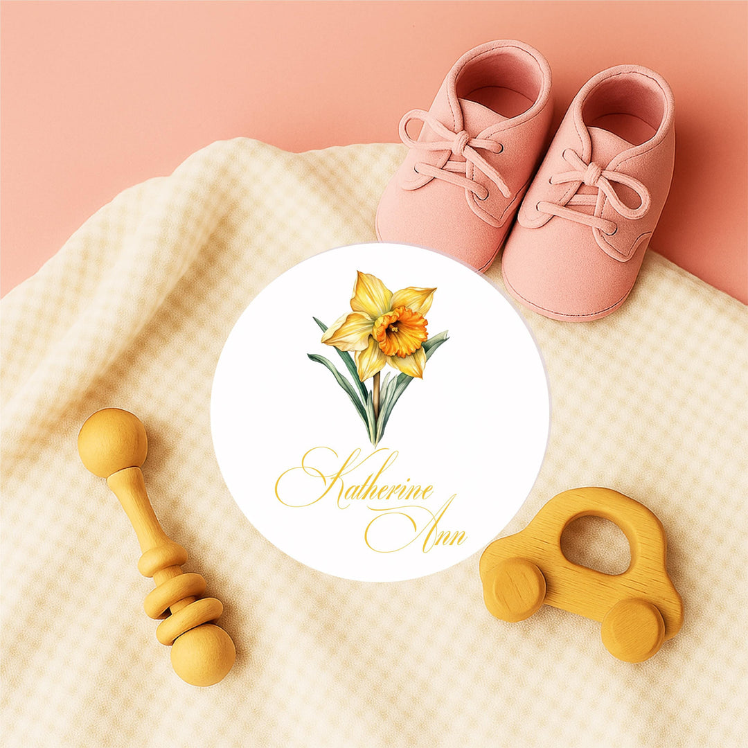 Birth Flower Baby Name Sign Personalized Acrylic Baby Announcement Floral Newborn Name Plaque Custom Baby Shower Gift newborn photo prop