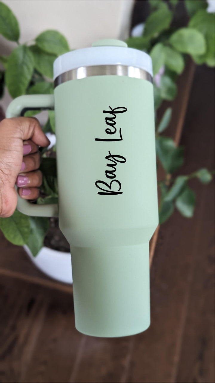 Custom Christian Tumbler with Bible Verse Personalized Religious Gift for Women God Says I Am Travel Mug with Handle Inspirational Faith Cup