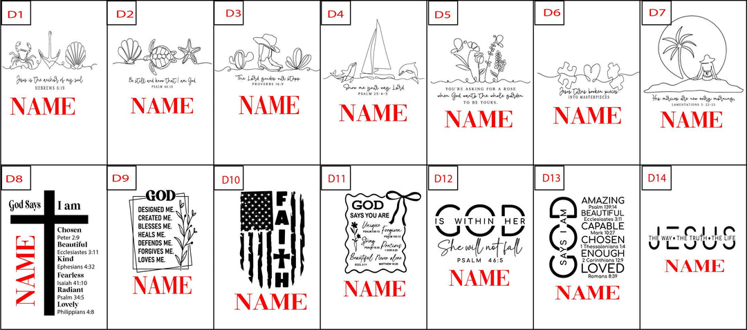 Custom Christian Tumbler with Bible Verse Personalized Religious Gift for Women God Says I Am Travel Mug with Handle Inspirational Faith Cup