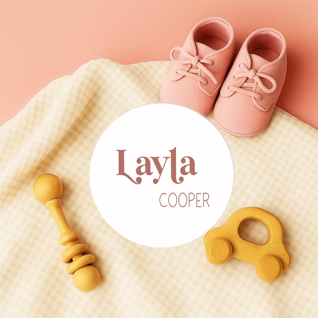 Personalized Newborn Gift – Nursery Wall Art for Girls – Baby Shower Keepsake – New born Name Reveal Print -Custom Baby Name Sign