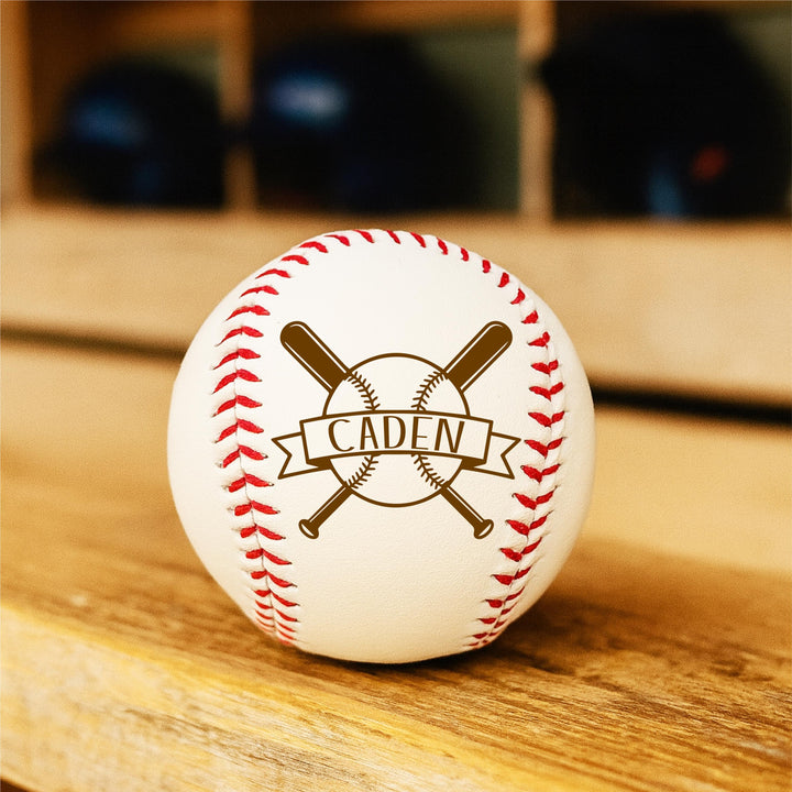 Personalized Engraved Baseball, Custom Gift for Players & Coaches