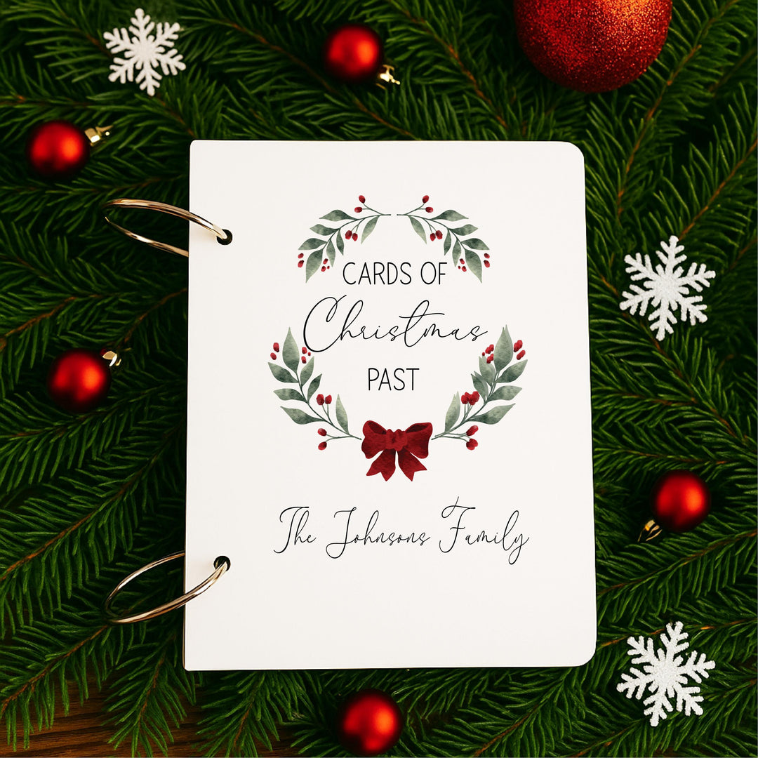 Personalized Acrylic Christmas Card Keeper