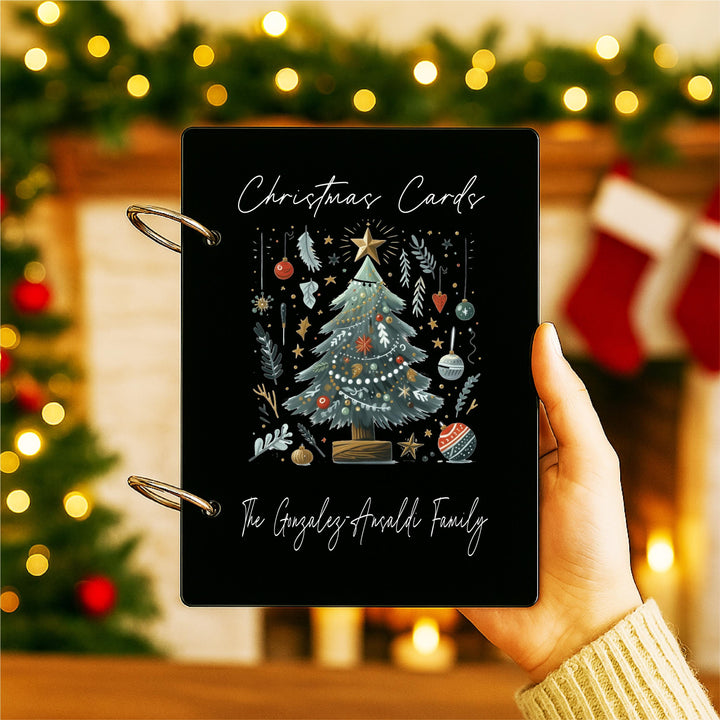 Personalized Christmas Card Holder Album: Family Holiday Keepsake