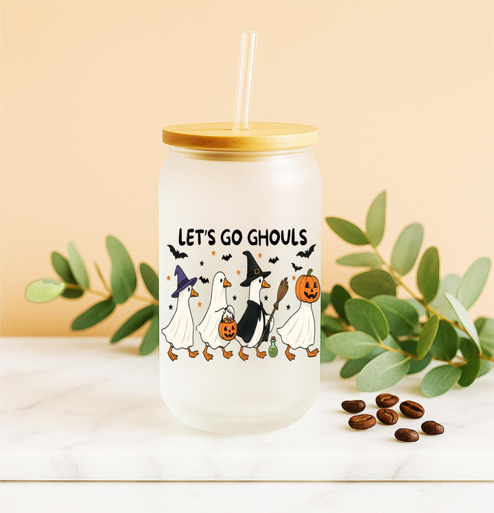 Duck & Pumpkin Halloween Tumbler, Coffee Lover Gift