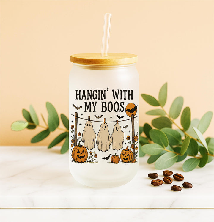 Hangin' with My Boos Tumbler, Funny Halloween Gift