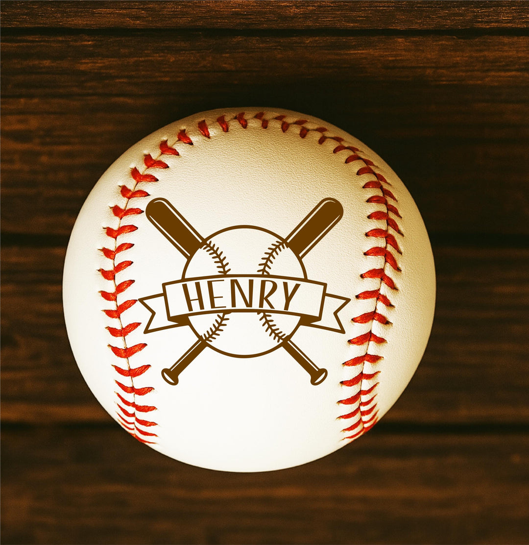 Personalized Engraved Baseball: Custom Name Gift for Players &amp; Coaches