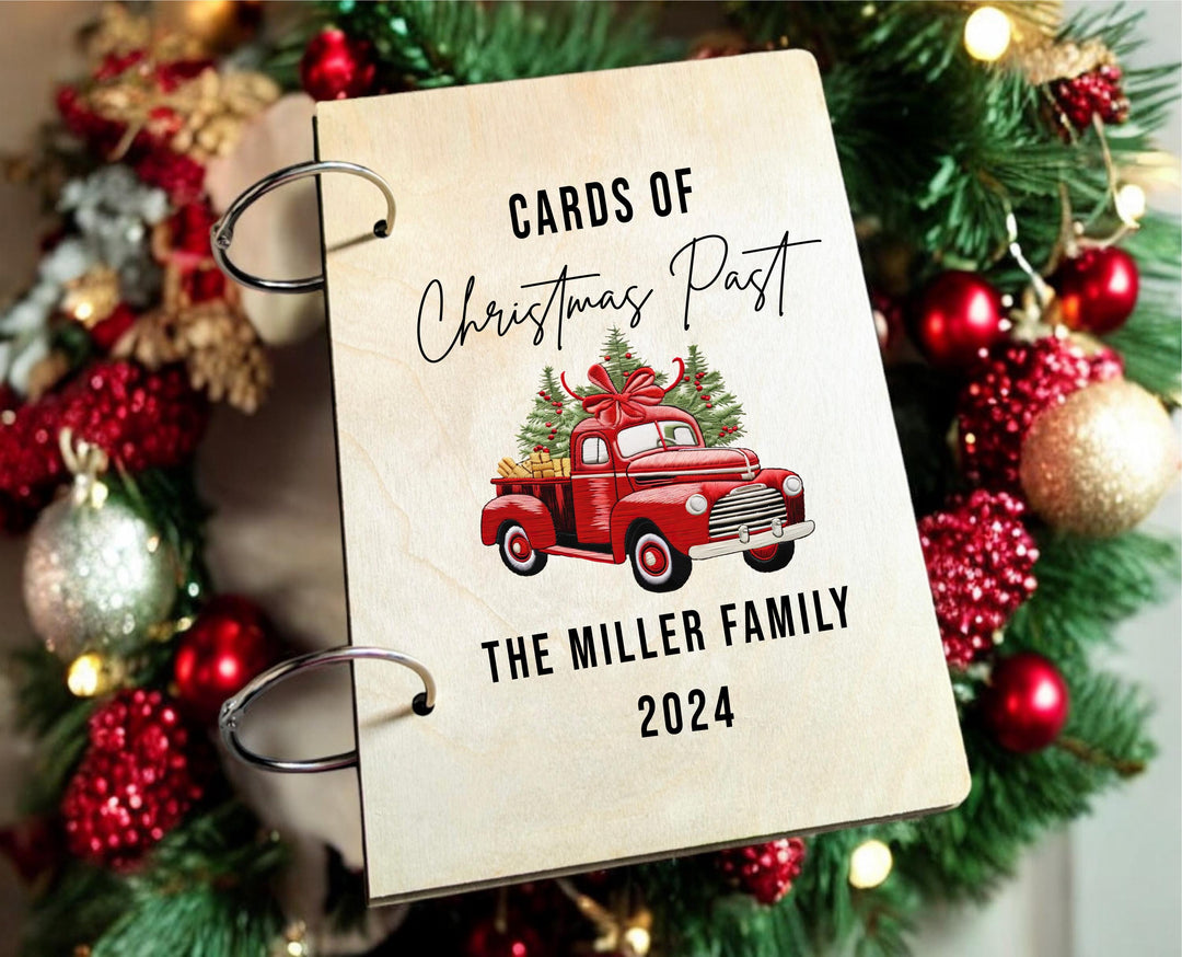 Christmas Card Binder | Holiday Card Organizer | Family Keepsake Memory Album