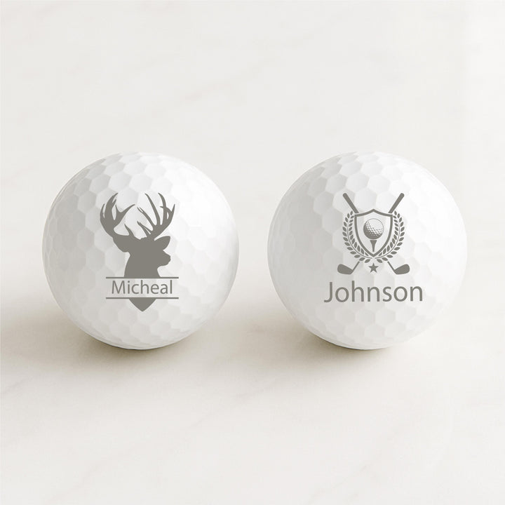 Personalized Golf Balls | Custom Engraved Golf Ball Favors | Wedding, Tournament &amp; Corporate Golf Gifts for Teams Golf Lovers