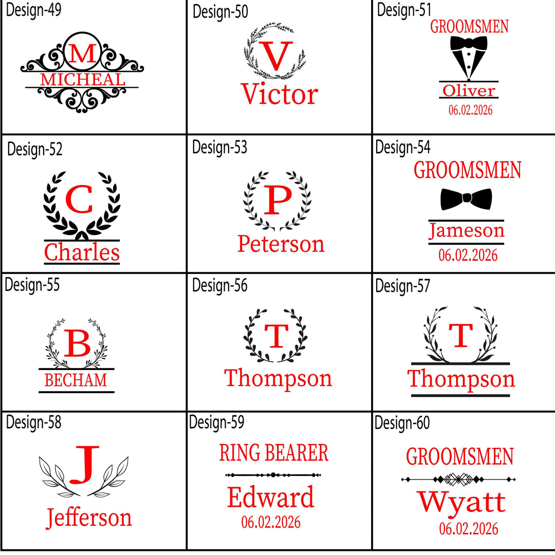 Personalized Whiskey Decanter Set with Glasses Engraved Bourbon Gift for Men Custom Barware Wedding Gift, Groomsmen, Father’s Day