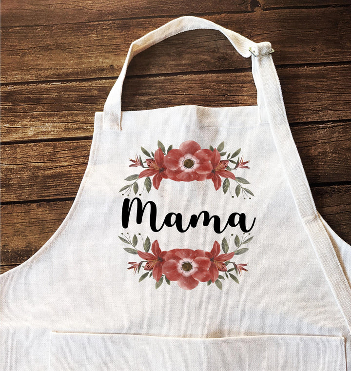 Custom Kitchen Apron for Women &amp; Kids | Birthday, Holiday, Baking Gift with Pocket