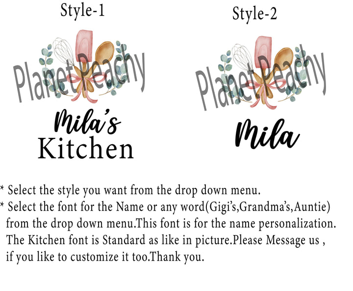 Personalized Grandma & Me Matching Apron Set