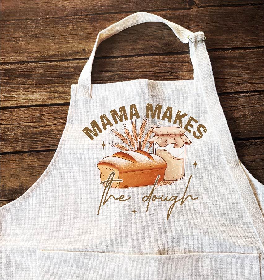 Retro kitchen apron, funny baking apron, mama cooking apron, novelty kitchen gift, vintage style apron, bread making apron