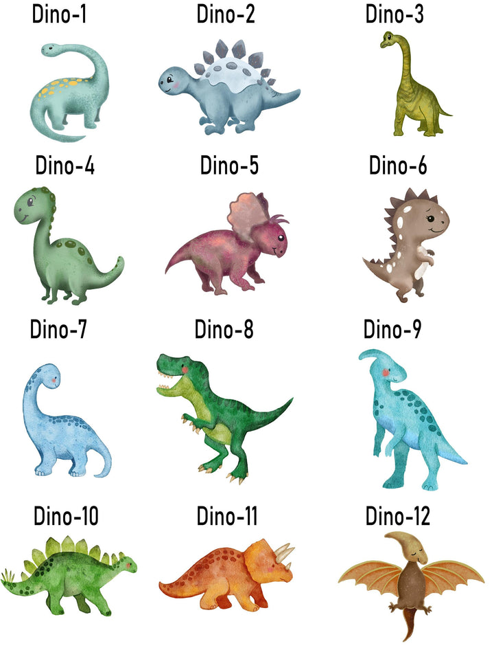 Custom Boys Bedroom Lamp • Unique Birthday Gift or Holiday Present for Kids Personalized Dinosaur LED Night Light