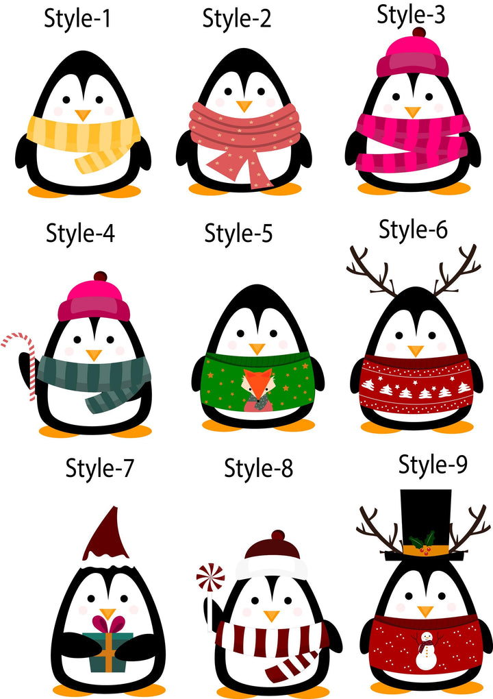 Personalized Penguin LED Night Light • Custom Kids Holiday Gift • Birthday Nursery Lamp for Girls or Boys Bedroom D&#233;cor